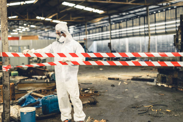 Professional Biohazard Cleanup technician working in Malcolm, NE